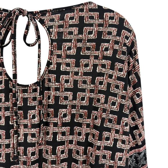 Max Studio Womens Black Blouson Long Sleeve Stretch Jersey Knit Dress sz M - Picture 13 of 16